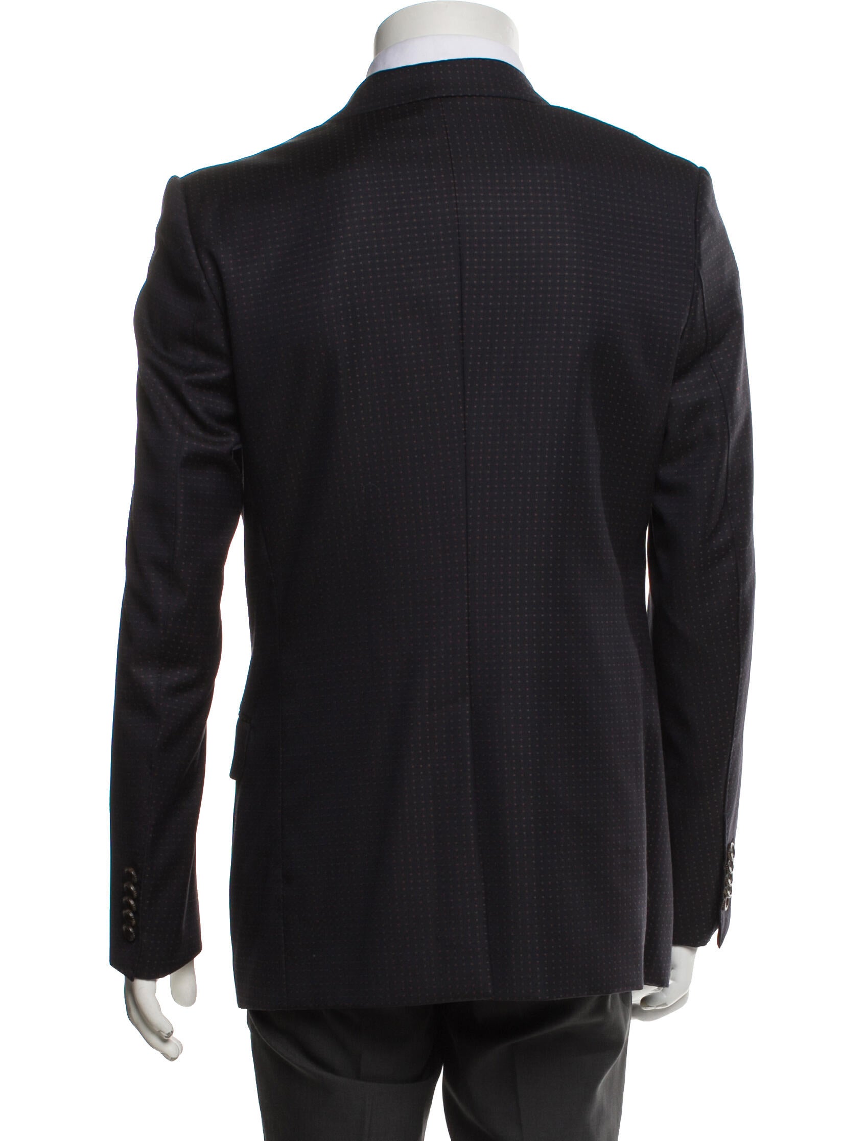 Gucci Wool Polka Dot Print Blazer